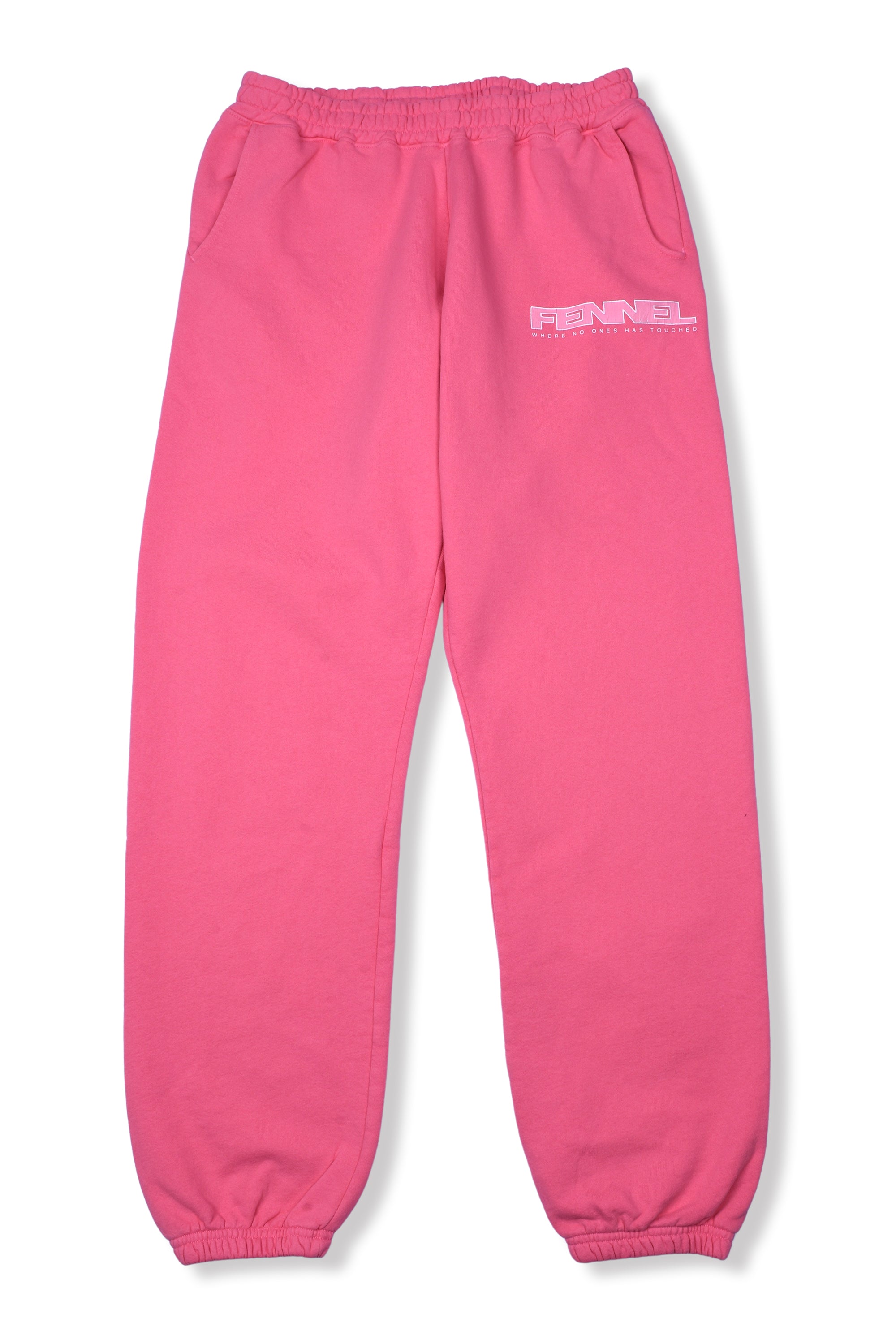 FENNEL × ECOCYCLE® BASIC LOGO PANTS/ELECTRIC PINK – FENNEL