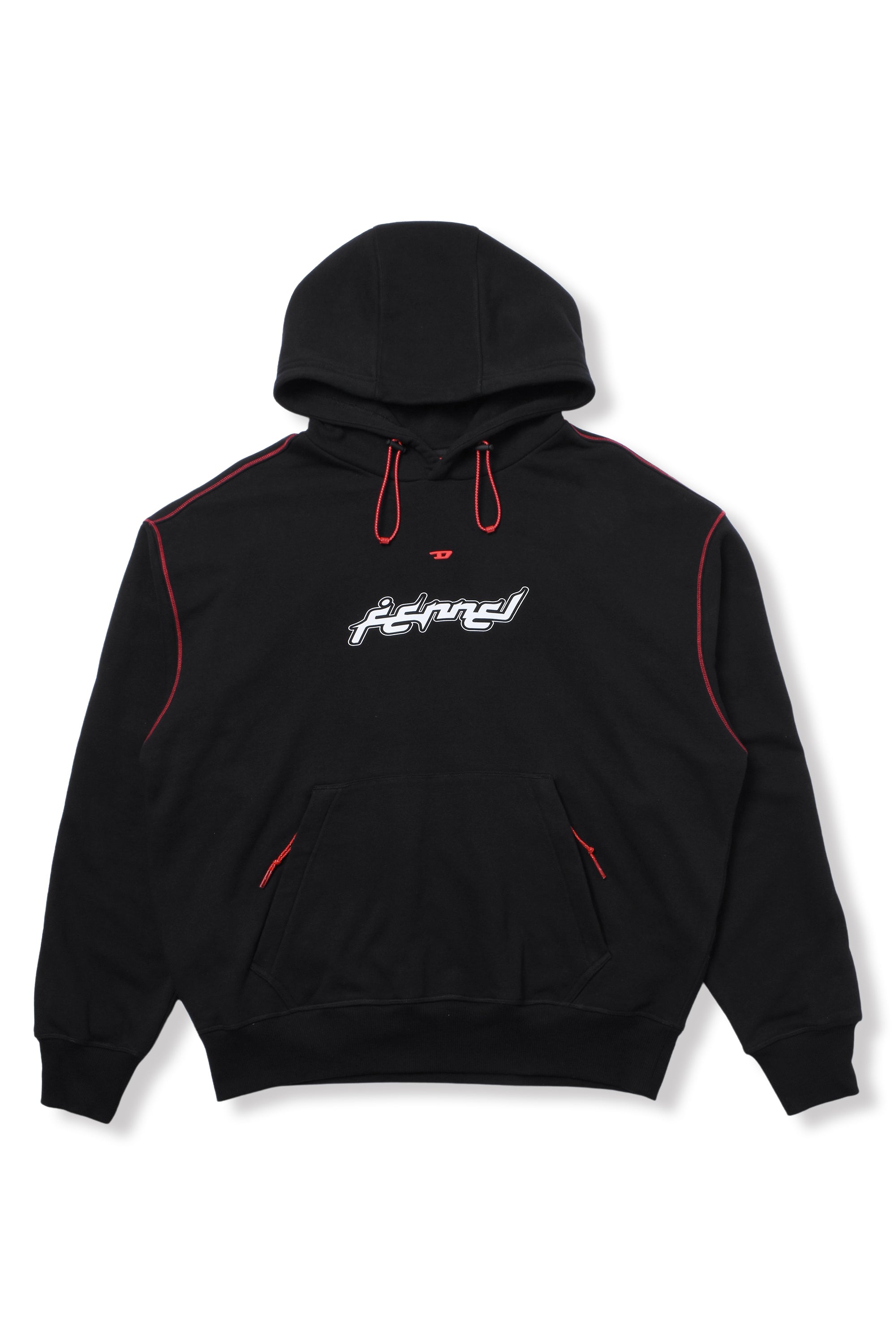 DIESEL × FENNEL HOODIE WITH REFLECTIVE LOGO BANDS MENS – FENNEL