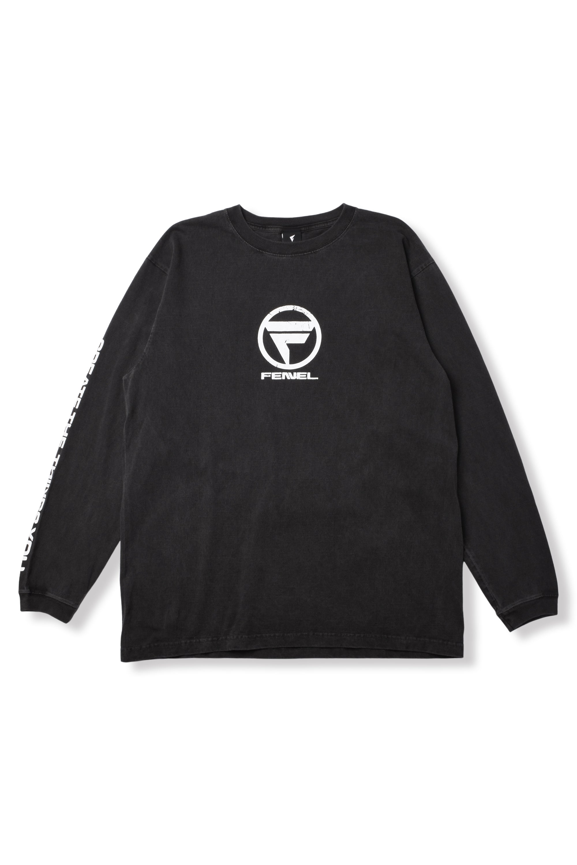 F-LOGO SLOGAN PRINTED L/S T-SHIRT – FENNEL OFFICIAL EC STORE