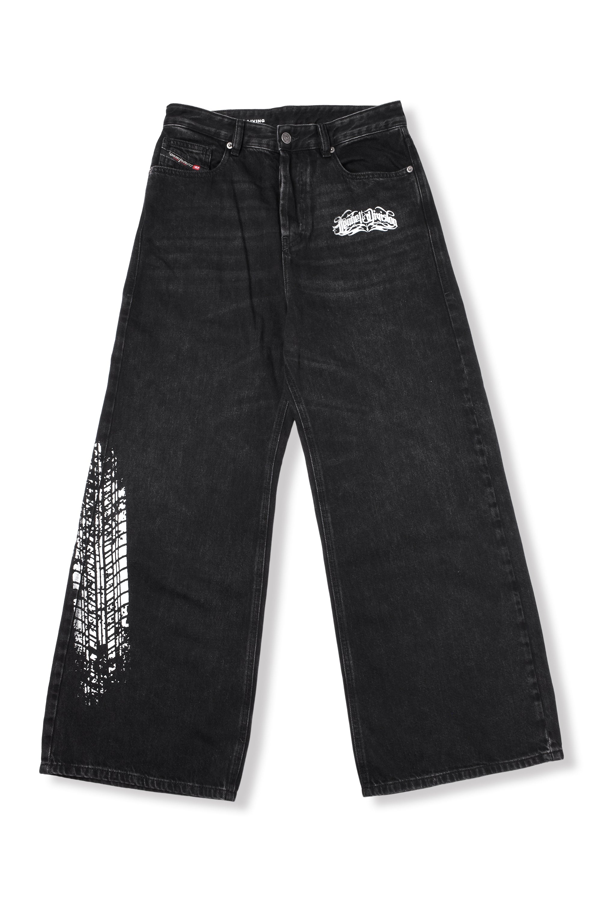 DIESELファー付きヒール　黒　デニム素材 DIESEL × FENNEL BIKER DENIM PANTS WOMEN – FENNEL OFFICIAL EC STORE