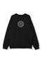 EMBROIDERY SWEAT SHIRT/BLACK