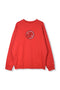 EMBROIDERY SWEAT SHIRT/RED