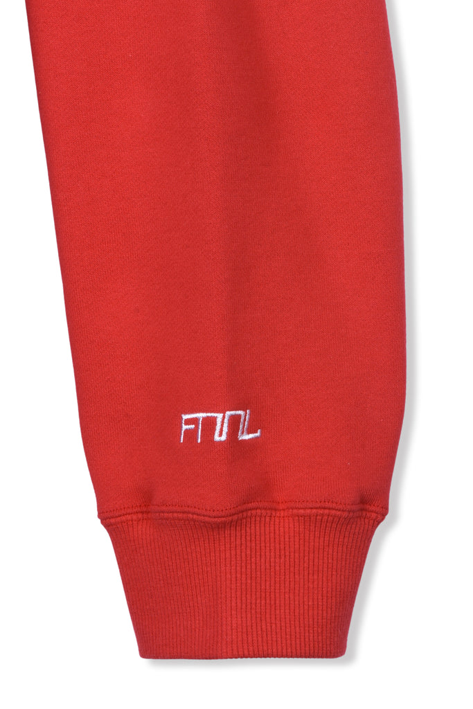 EMBROIDERY SWEAT SHIRT/RED