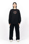 EMBROIDERY SWEAT SHIRT/BLACK
