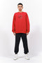 EMBROIDERY SWEAT SHIRT/RED