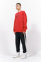 EMBROIDERY SWEAT SHIRT/RED