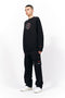 EMBROIDERY SWEAT SHIRT/BLACK
