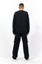 EMBROIDERY SWEAT SHIRT/BLACK