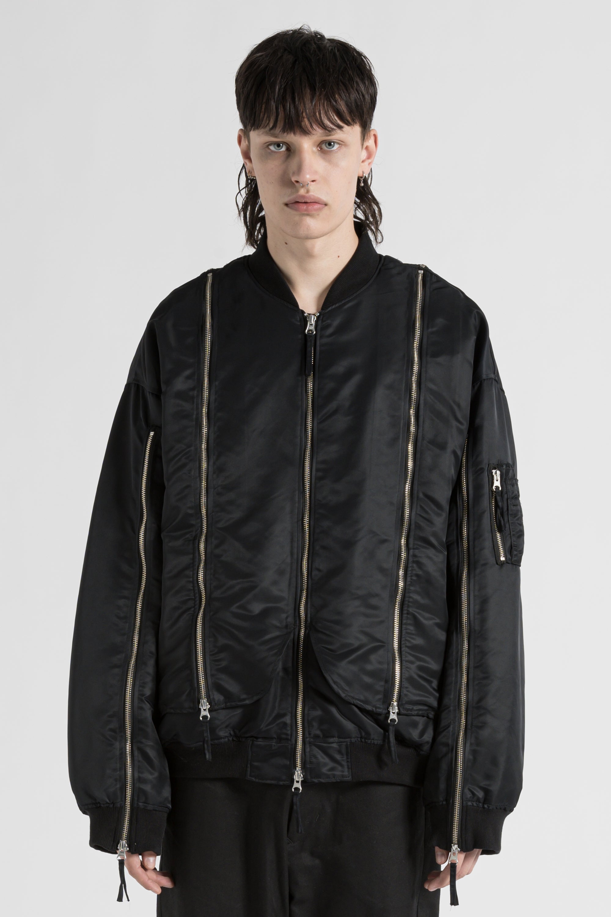 ZIPPED MA-1 JACKET / BLACK – FENNEL OFFICIAL EC STORE