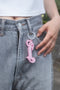 FENNEL PINK RUBBER KEYHOLDER