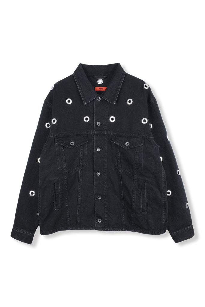 EYELET DENIM JACKET