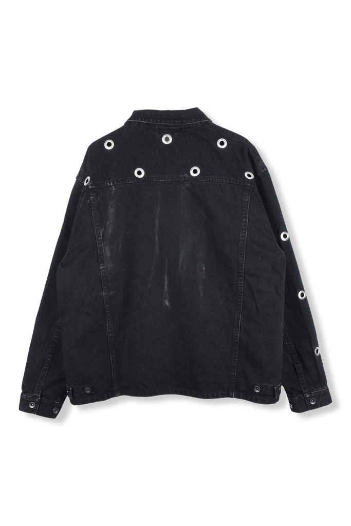 EYELET DENIM JACKET
