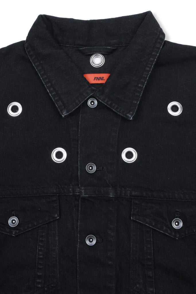 EYELET DENIM JACKET