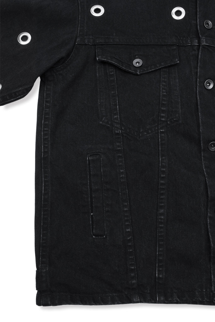 EYELET DENIM JACKET