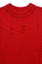 DAMAGED KNIT SWEATER / RED