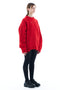 DAMAGED KNIT SWEATER / RED