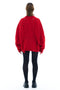 DAMAGED KNIT SWEATER / RED