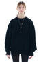 DAMAGED KNIT SWEATER / BLACK