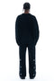 DAMAGED KNIT SWEATER / BLACK