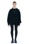 DAMAGED KNIT SWEATER / BLACK