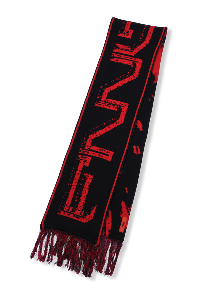 JACQUARD SCARF / RED