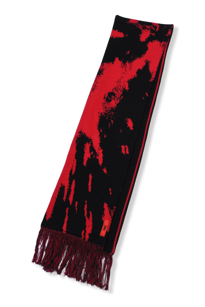JACQUARD SCARF / RED
