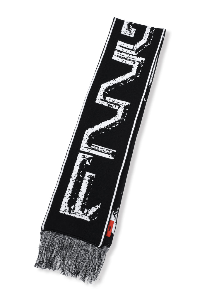 JACQUARD SCARF / BLACK