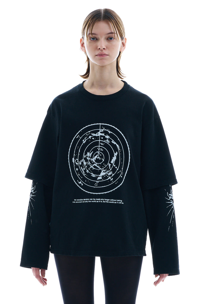 LAYERED PRINTED L/S T-SHIRTS