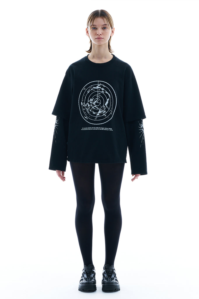 LAYERED PRINTED L/S T-SHIRTS