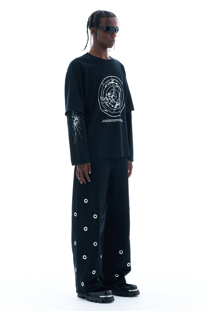 LAYERED PRINTED L/S T-SHIRTS