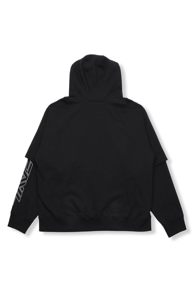 LAYERED PRINTED HOODIE