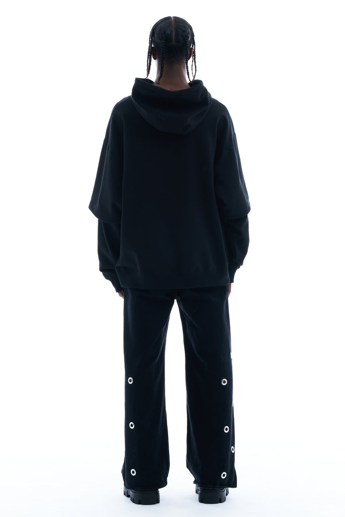 LAYERED PRINTED HOODIE