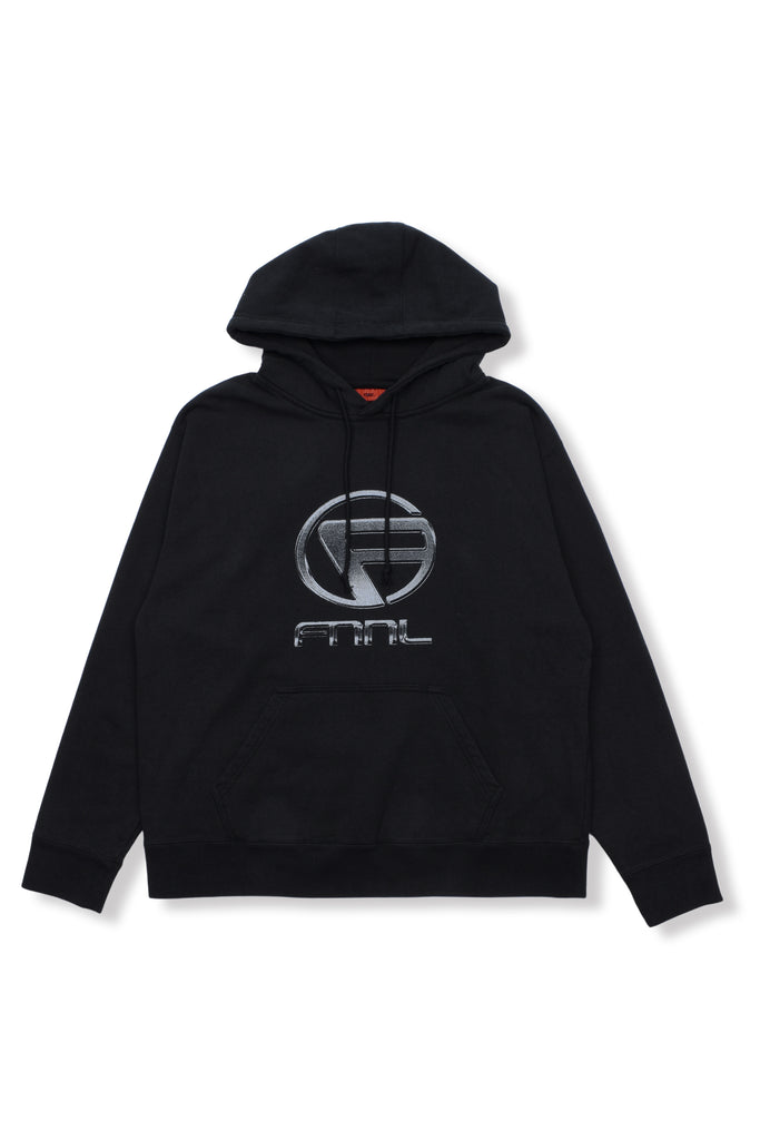 OVERSIZED PRINTED HOODIE / BLACK