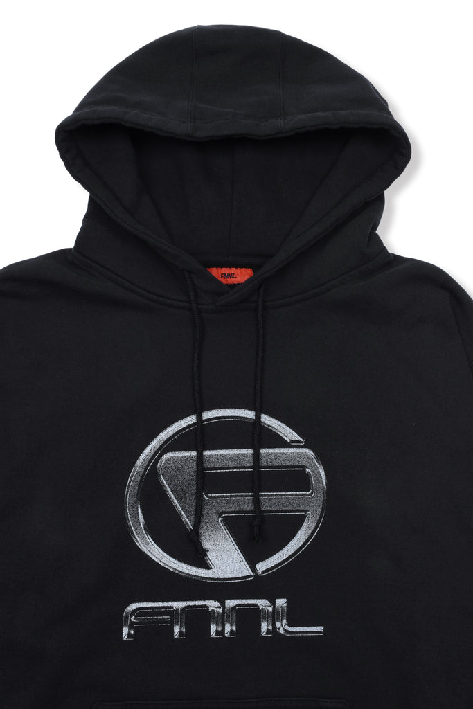 OVERSIZED PRINTED HOODIE / BLACK