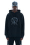 OVERSIZED PRINTED HOODIE / BLACK