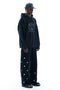 OVERSIZED PRINTED HOODIE / BLACK