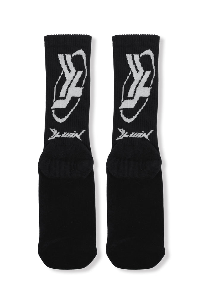 FLWIN JACQUARD SOCKS BLACK