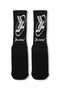 FLWIN JACQUARD SOCKS BLACK