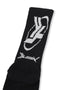FLWIN JACQUARD SOCKS BLACK