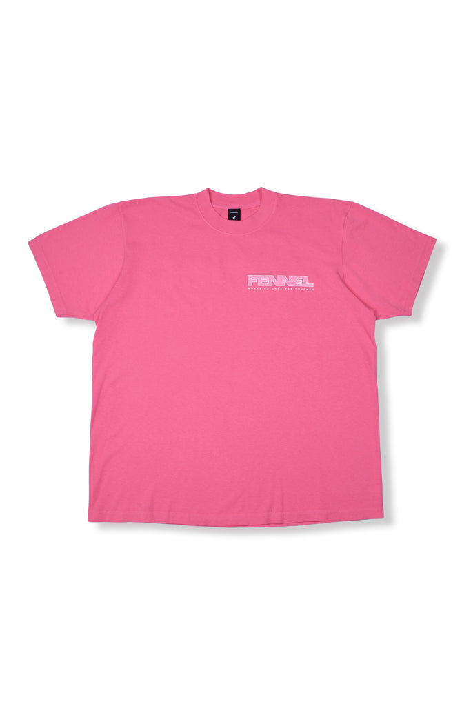 FENNEL × ECOCYCLE® BASIC LOGO T-SHIRT/ELECTRIC PINK