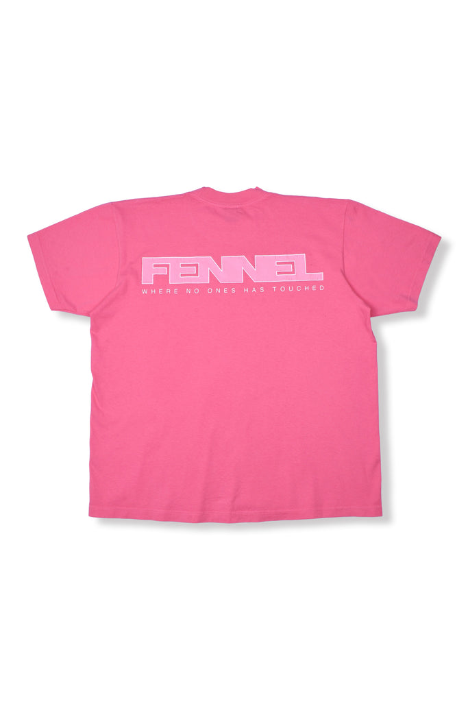 FENNEL × ECOCYCLE® BASIC LOGO T-SHIRT/ELECTRIC PINK