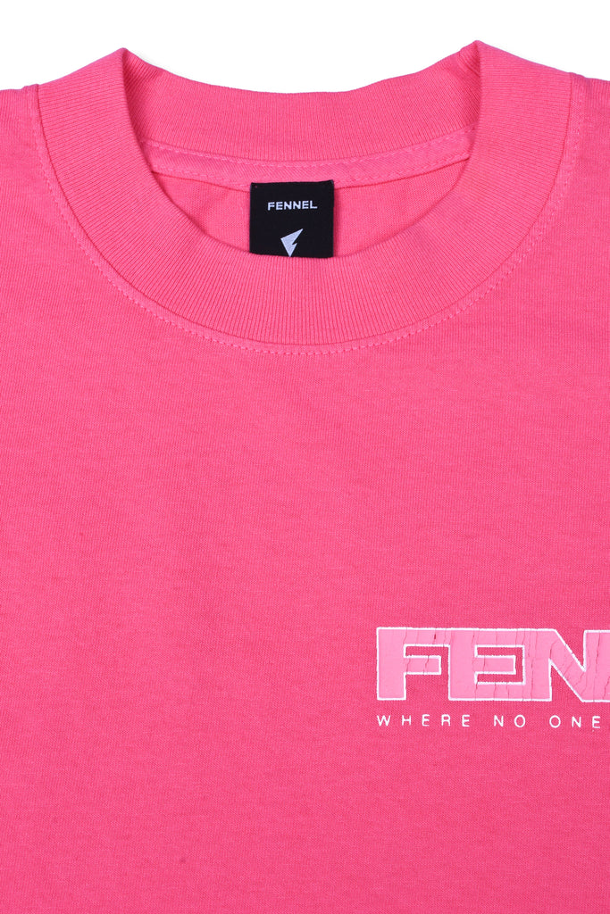 FENNEL × ECOCYCLE® BASIC LOGO T-SHIRT/ELECTRIC PINK