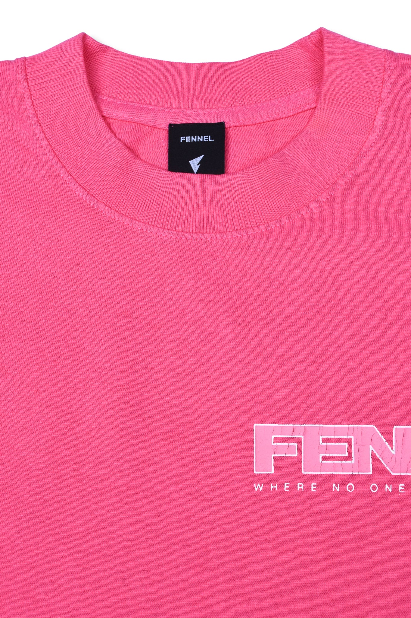 FENNEL × ECOCYCLE® BASIC LOGO T-SHIRT/ELECTRIC PINK