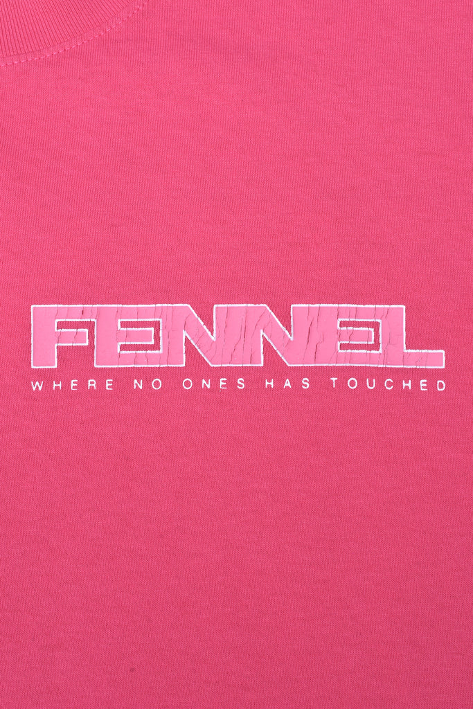 FENNEL × ECOCYCLE® BASIC LOGO T-SHIRT/ELECTRIC PINK