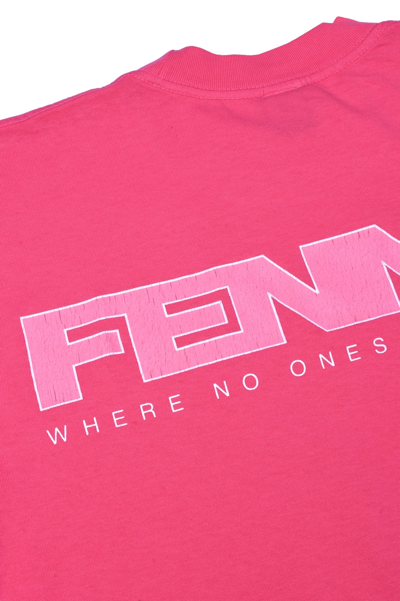 FENNEL × ECOCYCLE® BASIC LOGO T-SHIRT/ELECTRIC PINK