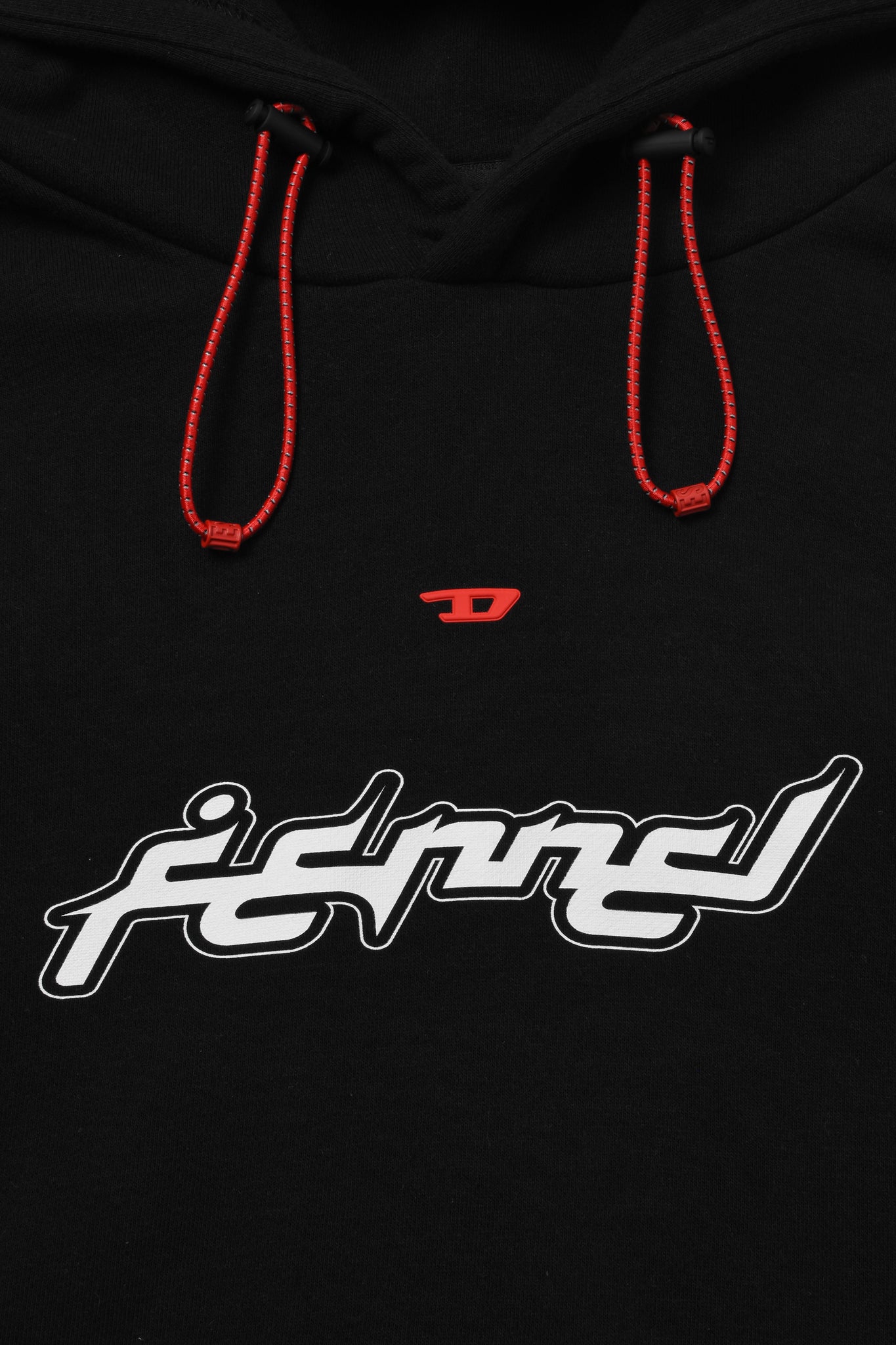 DIESEL × FENNEL HOODIE WITH REFLECTIVE LOGO BANDS MENS