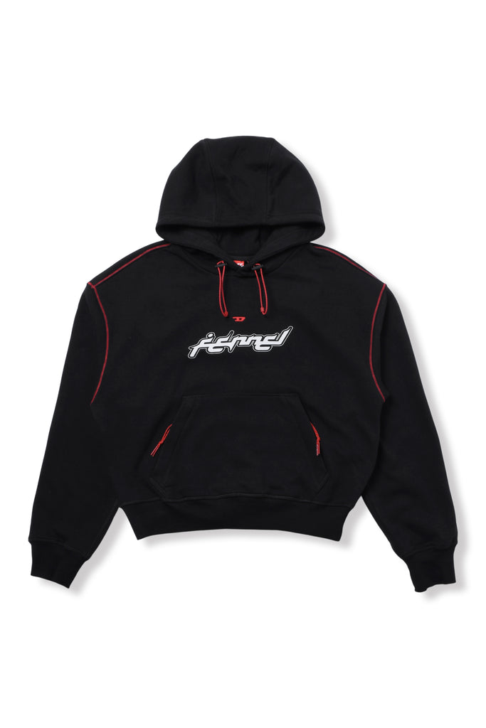 DIESEL × FENNEL HOODIE WITH REFLECTIVE LOGO BANDS WOMENS