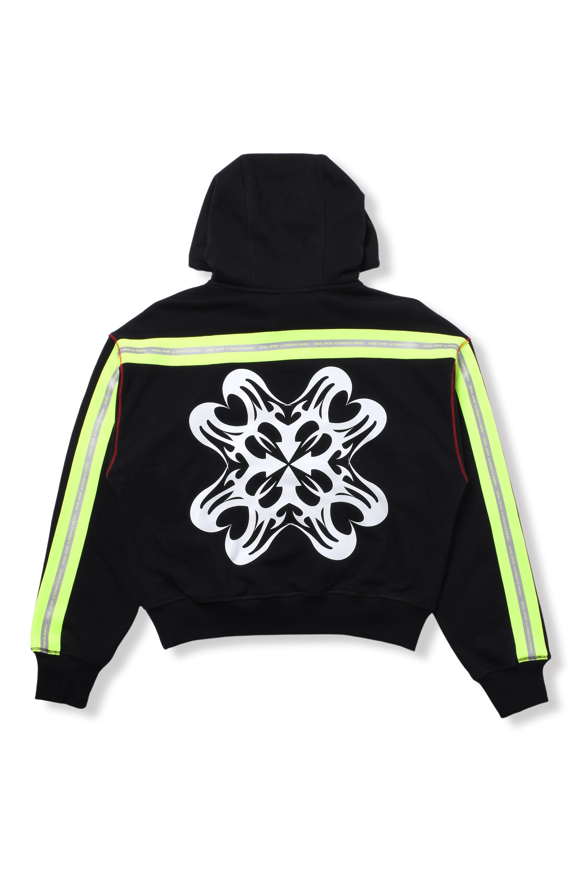 DIESEL × FENNEL HOODIE WITH REFLECTIVE LOGO BANDS WOMENS – FENNEL 