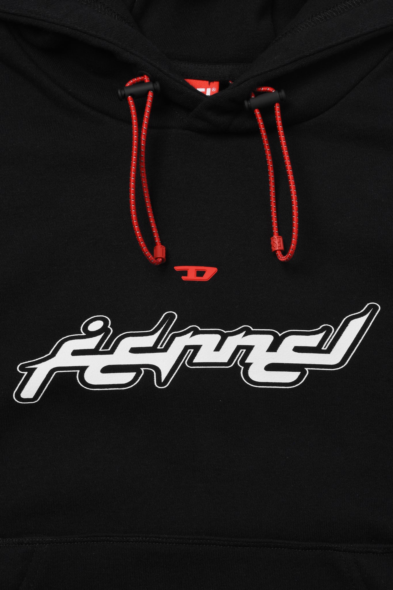 DIESEL × FENNEL HOODIE WITH REFLECTIVE LOGO BANDS WOMENS