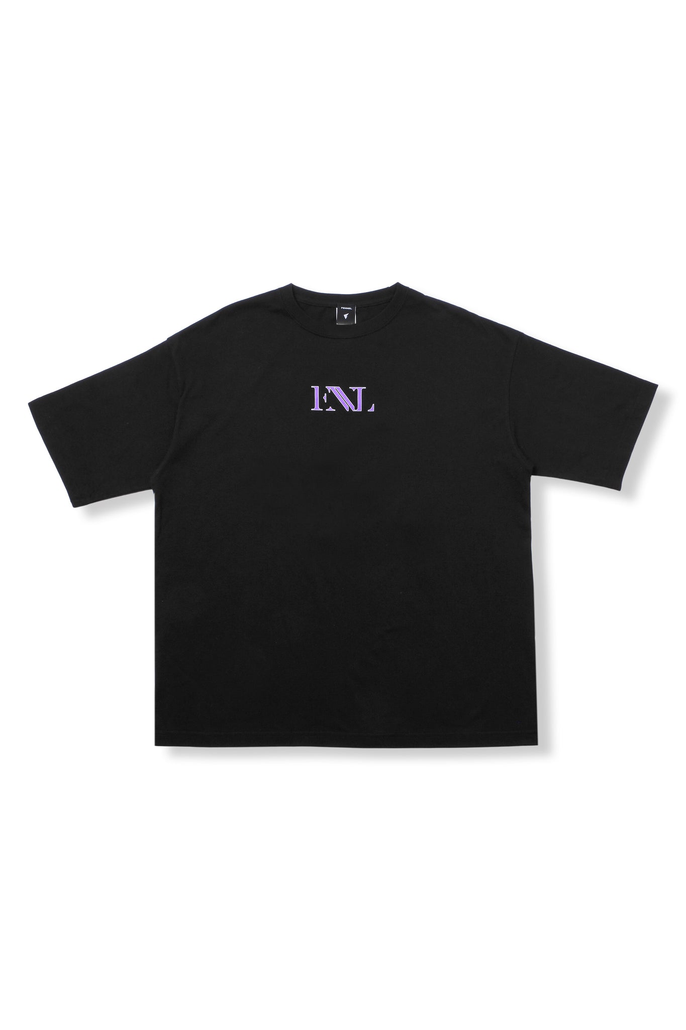 FENNEL PRINTED T-SHIRT BLACK/PURPLE